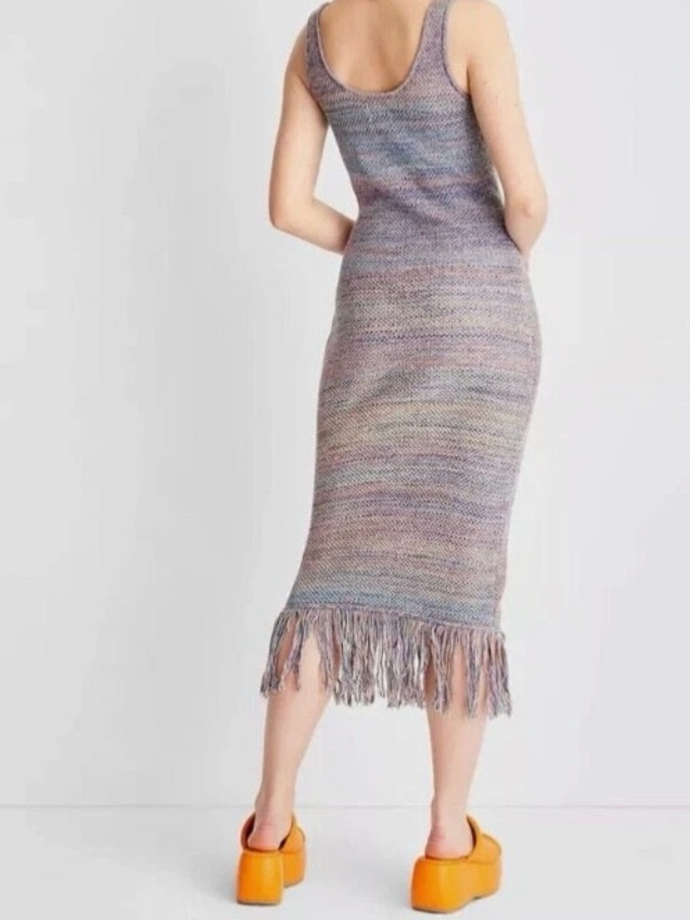 Women's Crochet Fringe Midi Sweater Dress - Future Collective™ with Alani Noelle - Picture 2 of 6